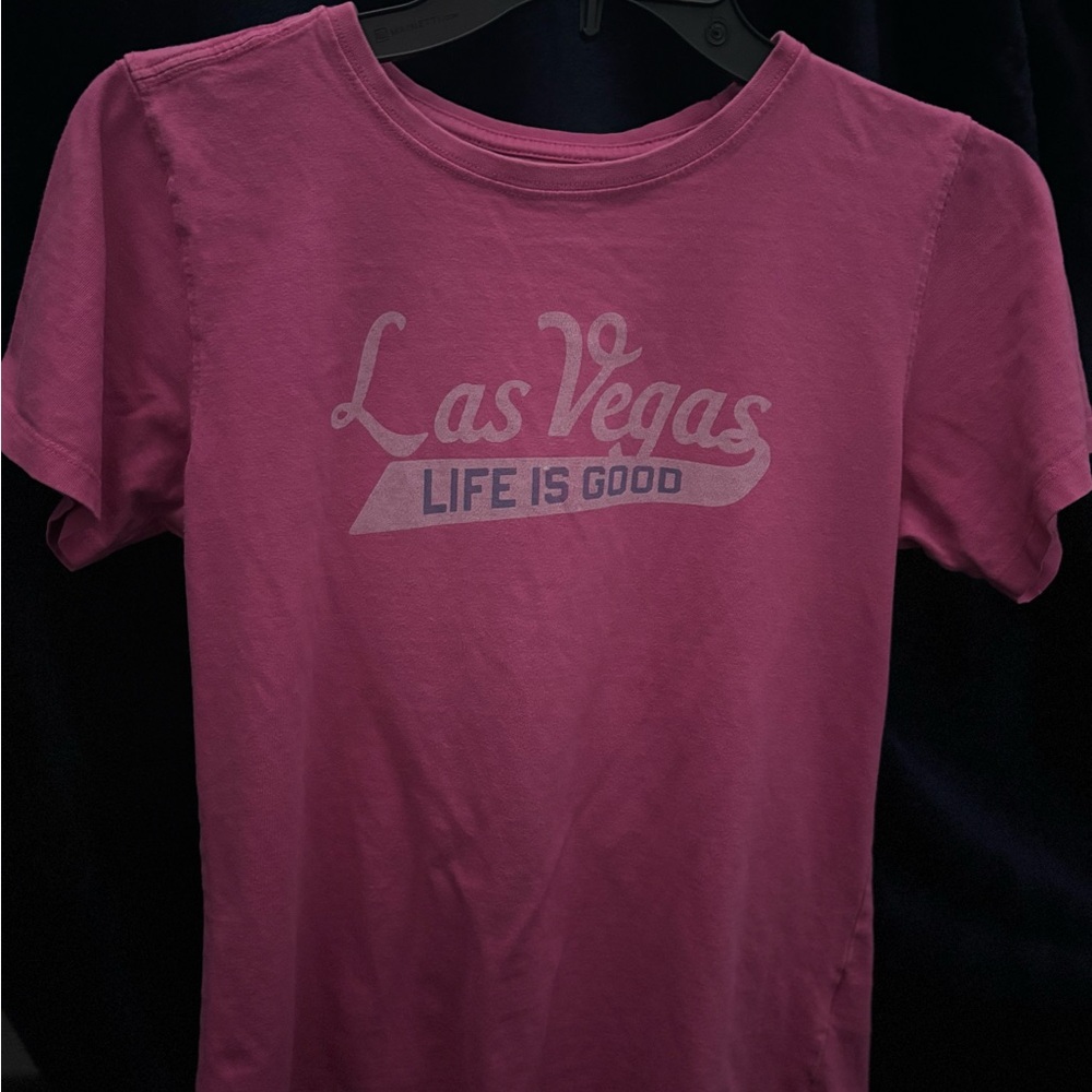 Life Is Good Maroon Women's T-Shirt